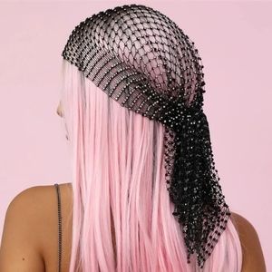 Women Bling Rhinestone Bandanas Diamond Headwrap and Durags
